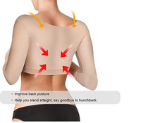 Manchons de compression amincissants post-chirurgicaux pour le bras supérieur, correcteurs de posture pour le dos et les épaules, gaine amincissante pour femme