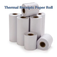 Rouleau de papier thermique blanc à impression numérique pour systèmes de terminaux de paiement bancaire et de point de vente (PDV), 48 g/m², 57x50 mm – Vente chaude usine