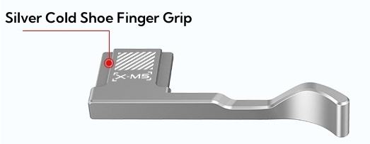 Poignée de pouce argentée