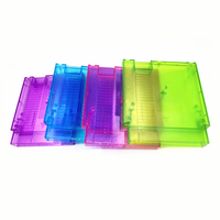 Coque de remplacement de carte de jeu de convertisseur 60pin à 72pin pour coque transparente de carte de jeu NES