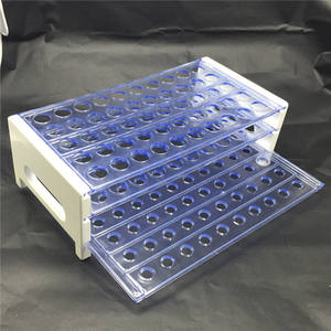 Nuevo Soporte para Tubos de Ensayo de Plástico Kang, 13mm 16mm 18mm, Tres Niveles Desmontables, Material PP, Resistente a Químicos, para Recolección de Sangre - Product Image 3