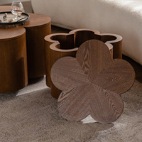 Table basse de rangement décorative moderne et mobile, faite à la main, avec design extensible pour l'ameublement de la maison