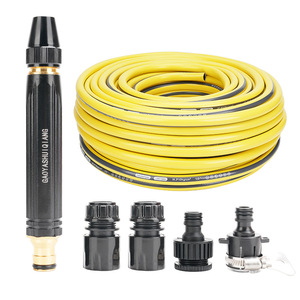 Bộ dụng cụ tưới nước bằng súng phun nước áp lực cao bằng kim loại di động, có thể điều chỉnh lưu lượng, dùng cho tưới tiêu sân vườn, nhà cửa và rửa xe - Product Image 1