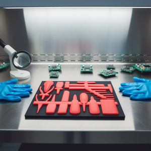 Juego de Herramientas de Limpieza 519 M 150V, Piezas Moldeadas de Plástico Rojo para Tareas de Limpieza de Precisión - Product Image 3