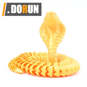 Serpente Stampato in 3D da 24 Pollici in PLA, Giocattolo Antistress Flessibile Giallo/Colorato per Decorazione Scrivania Casa e Ufficio - Product Image 2