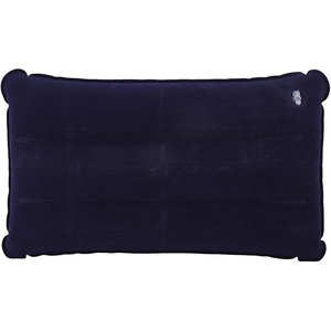 Almohada de Viaje Inflable Rectangular con Superficie Aterciopelada para Camping, Avión y Playa - Product Image 1
