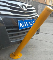 Poteau de délimitation KAVASS Shock Guard en acier flexible, surface absorbant les chocs, résistant aux impacts, à montage en surface
