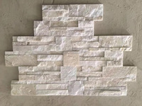 Carreaux de marbre de quartz blanc vente en gros de Chine briques de placage de pierre ardoise pour mur extérieur d'immeuble de bureaux
