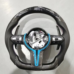 Volant en fibre <span class=keywords><strong>de</strong></span> carbone compatible avec BMW F15 F30 F31 F32 F33 F36, volant <span class=keywords><strong>de</strong></span> course <span class=keywords><strong>sport</strong></span> LED - Product Image 5