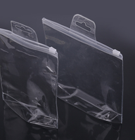 Sac cosmétique en PVC transparent en EVA, pliable, avec fermeture éclair circulaire, pour maquillage, vêtements et chaussures, personnalisable avec logo, vente en gros