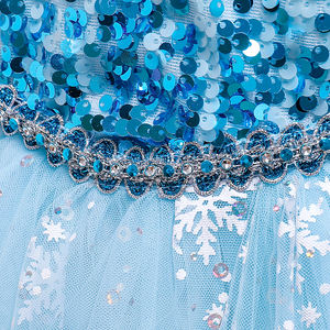 MQATZ छोटी लड़कियों राजकुमारी पोशाक फैंसी कॉस्टयूम सेक्विन Cosplay पार्टी के कपड़े बच्चों को स्कूल प्रदर्शन पहनने - Product Image 6