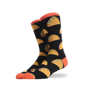 Calcetines de Media Pantorrilla para Hombre, Tallas 40-45, Diseño de Taco, Calcetines Casuales - Product Image 1