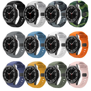 Correa deportiva de silicona de 20mm para Watch6, correa de silicona con hebilla inversa ondulada para <span class=keywords><strong>Samsung</strong></span> Galaxy Watch6, correa de silicona para reloj - Product Image 2