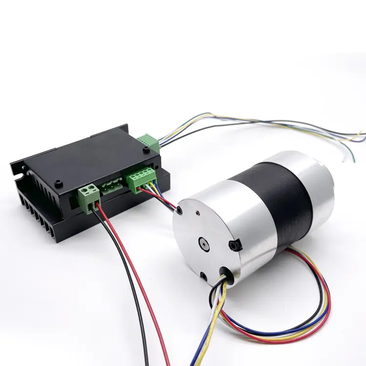 CE ISO9001 56mm 24v 36v 50w brushless dc motor de alto torque 12 volt para guincho