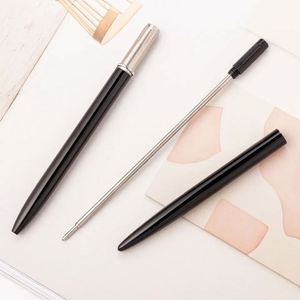 Stylo bille métallique fin et minimaliste, sans clip, pour hôtel et bureau, logo personnalisé, 8 couleurs, vente en gros - Product Image 4