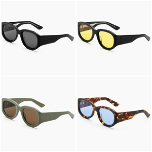 Últimos Modelos de Gafas de Sol Polarizadas Redondas Grandes para Hombre y Mujer 2026, Gafas Negras al por Mayor, Gafas de Sol de Acetato - Product Image 4