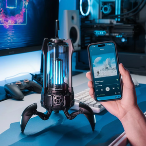 GravaStar G5 Speaker Portable Bluetooth Speaker, LED Desk <b>Lamp</b> Speaker, 9 Hours Playtime, TWS Pairing, Party <b>Wireless</b> Speaker - Product Image 3