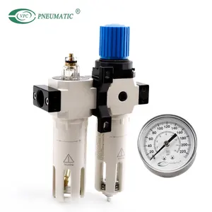 Pneumatic Filter Regulator Pneumatic FRL Unit Oil-Water Separator OFR 1/2" MIDI Combination Air Filter Regulator