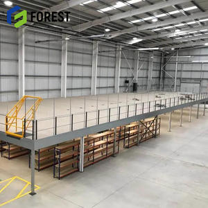 Entrepôt en acier préfabriqué, construction d'entrepôt en acier personnalisée en Chine avec plancher en mezzanine pour une utilisation efficace de l'espace de stockage - Product Image 2