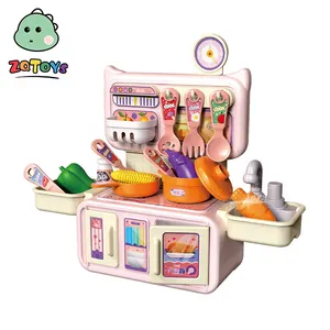 Zhiqu jouets cuisine maison pour enfants fille bébé cuisine Simulation ensemble d'ustensiles de cuisine pour garçon cadeau de 6e anniversaire