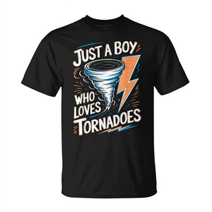 Camiseta con diseño temático de tormentas y meteorología para un chico que ama los tornados - Product Image 2