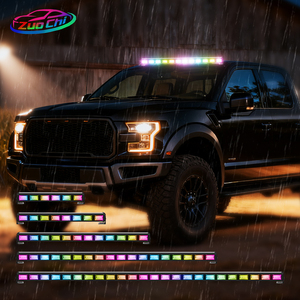 Nueva Barra de Luces LED de Advertencia, Barra de Luces Estroboscópicas RGB para Vehículos, Luces Intermitentes Multifunción de Color de Ensueño para Emergencias, para Automóviles y Camiones - Product Image 1