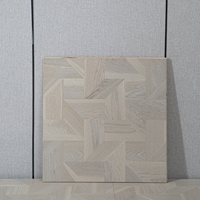 Parquet en bois décoratif de luxe, motif artistique gris pour la rénovation intérieure