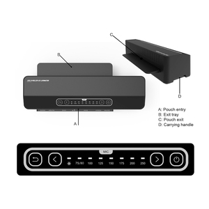 Độ chính xác cao A3 6 con lăn <span class=keywords><strong>Laminator</strong></span> Pouch cán máy cho các trường học & văn phòng - Product Image 4