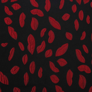 Tissu jacquard brodé 3D de style français, motif lèvres, pour robe, vêtement ou sac - Product Image 2