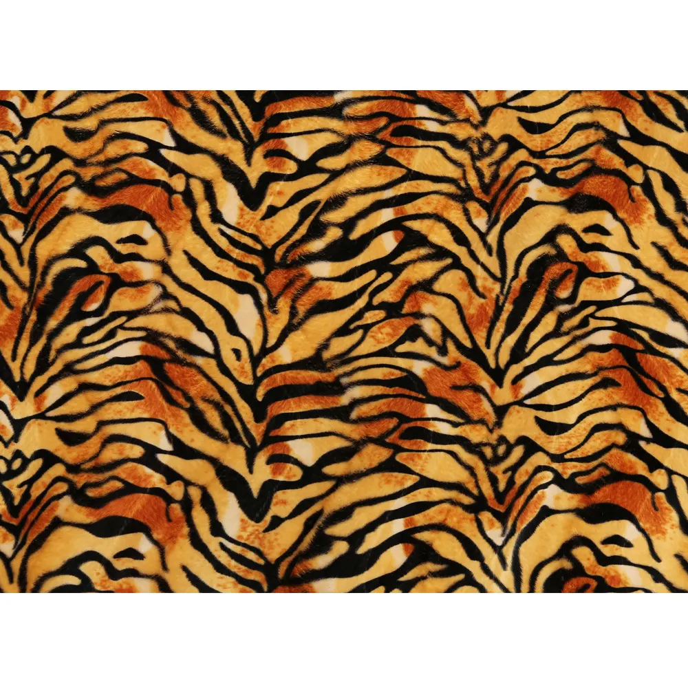 Tigre stampa tessuto animale di stampa di velluto