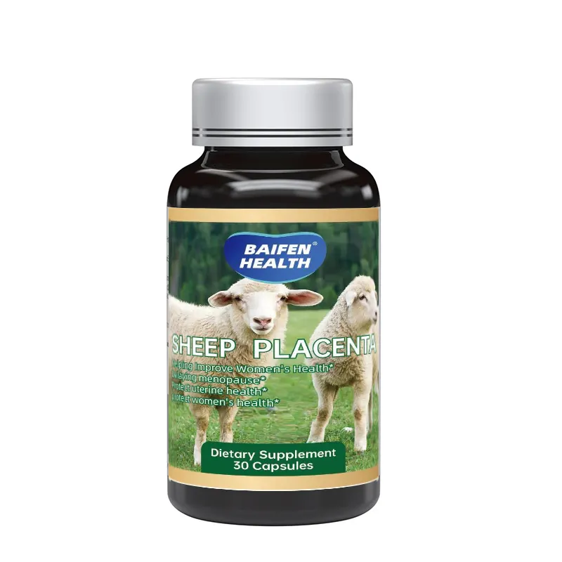 OEM Sheep Placenta astaxanthine vitamines extrait d'huile de graine de raisin avec herbe alimenté mouton Placenta pour Anti-âge Capsule Softgel