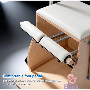 Chaise Wunda de Pilates en érable robuste - Pédale confortable et barre de traction réglable pour le fitness - Product Image 2