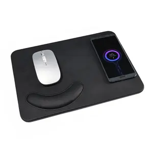 Tapis de souris étanche géant avec Logo imprimé, personnalisé, charge rapide sans fil 15W, chargeur de téléphone, tapis de souris de bureau