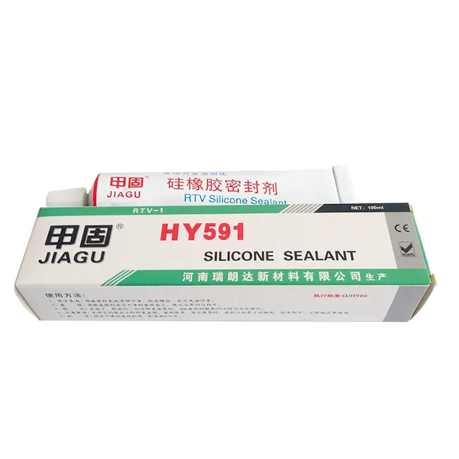 HY591 bulk RTV sealant supplier semi-fluid flexible silicone rubber electronic sealant general purpose silicone sealant