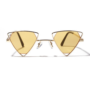 Nouvelles Lunettes de Soleil pour Femmes 2021, Cadre Métallique Tendance, Petit Triangle, Style Steampunk, UV400 - Product Image 2