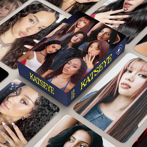 55Pcs/Set Kpop KATSEYE Sexy Fashion Lomo Cards Sophia Yoonchae Lara Megan Selife Photocard Ins Postcard Fans Collectible Gift