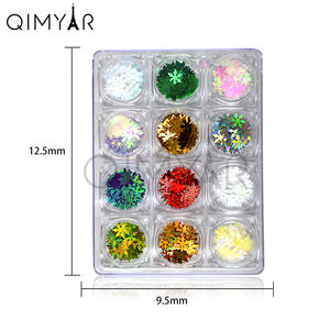 Flocons de neige pour décoration des <span class=keywords><strong>ongles</strong></span>, autocollants de stylistes tendance, Art de noël, paillettes pour <span class=keywords><strong>ongles</strong></span>, 3d, vente en gros, <span class=keywords><strong>2020</strong></span> - Product Image 4