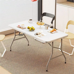 6人用テーブル＋イス4脚セット】LIFETIME 折り畳み椅子 屋内