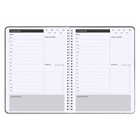 Planificateur quotidien non daté, couverture souple, carnet à spirale, agenda, organisateur pour les rendez-vous, calendrier personnel