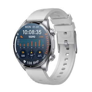 RC332 1.6 pouces <span class=keywords><strong>montre</strong></span> intelligente prévisions météo 5 ATM étanche surveillance de la pression artérielle écran AMOLED à la mode bande de Gel de silice - Product Image 3