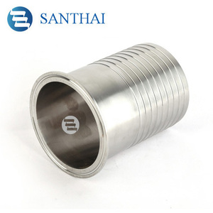 ข้อต่อสายยางแบบ Tri-clamp ขัดเงา สแตนเลสเกรดสุขภัณฑ์ SS304/SS316L ยี่ห้อ <span class=keywords><strong>SANTHAI</strong></span> ได้รับการรับรองมาตรฐาน CE - Product Image 2