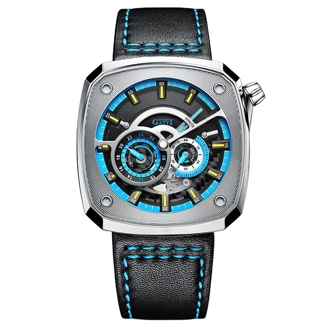 Bonest Gatti High Quality Fashion Brand Luxury Watch Automatic Mechanical Watches for Men BG6601-B1