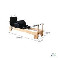 Reformer de Pilates Cross Training Oak con Sistema de Doble Resorte para Entrenamientos Mixtos, Reformer de Pilates, Equipo de Yoga