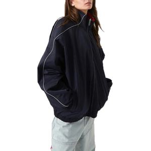 Chaqueta Cortavientos Reversible de Nailon Rojo Personalizada para Hombre, Diseño Sólido, Ropa Deportiva para Actividades al Aire Libre para Mujer - Product Image 3