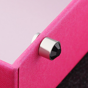 Fashion Stainless Steel Magnetic Ear Cuffs 5mm Zirconia Stud <b>Earrings</b> for Men & Women - No <b>Piercing</b> Ear Clip - Product Image 4
