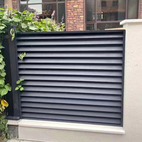 Clôtures de jardin personnalisées au design moderne, panneaux décoratifs en aluminium pour clôture, panneaux de clôture intimité en acier résistant à la décomposition pour extérieur