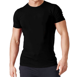 Wholesale custom printed long sleeve rounded hem 100% cotton tshirt men - Product Image 5