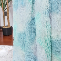 Plaid Doux en Fausse Fourrure 50 x 60 po Réversible en Microfibre Pelucheux pour Canapé, Lit et Chaise