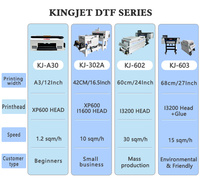 Imprimante DTF Kingjet pour films PET, ensemble d'impression DTG pour T-shirts XP600 I3200, machine d'impression à 2 têtes 30cm 60cm, imprimante DTF grand format A2 A3