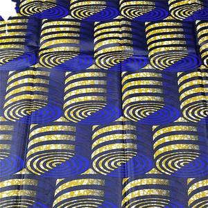 Tissus imprimés africains en coton 100% en gros, tissus imprimés en cire ghanéenne, 6 yards - Product Image 6